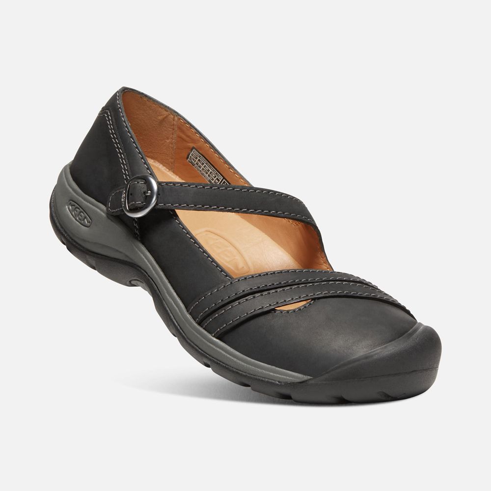 Slip-On Keen Femme Noir | Presidio Ii Cross Strap | ZVXFO-9358